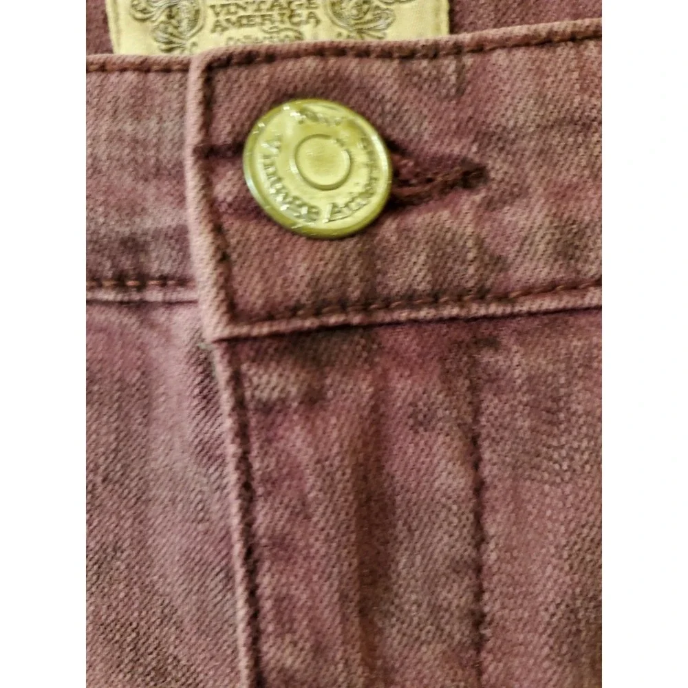 Nine West Vintage America‎ Women's Purple Leopard  Jeans Sz 14 (32x27)